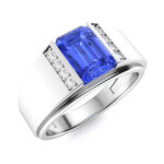 Men's sapphire wedding rings - Image 6