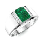 Men's sapphire wedding rings - Image 4