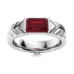 Men's ruby wedding rings