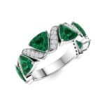 Emerald engagement ring - Image 6