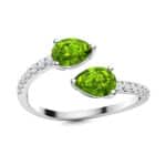 Teardrop-shaped men's emerald ring - Image 3