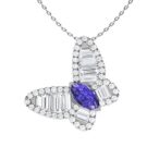 Emerald butterfly necklace - Image 2